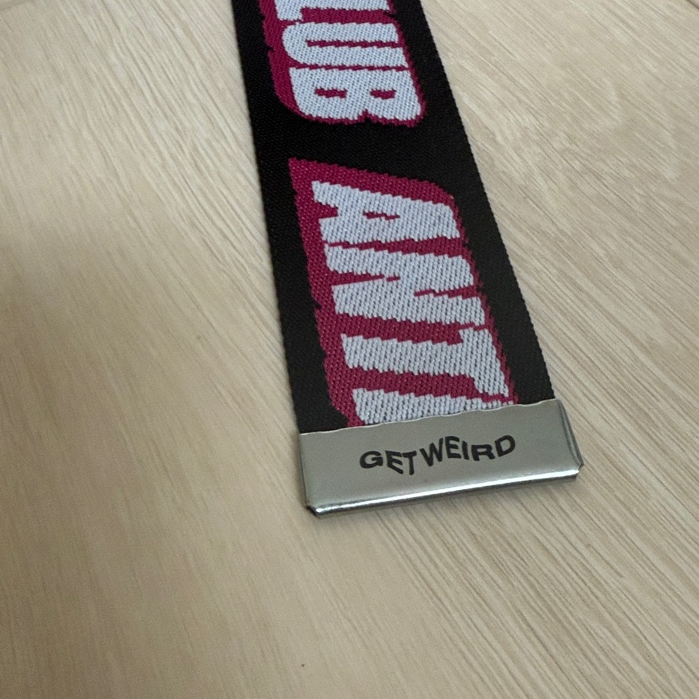 Anti Social Social Club Black Belt with Pink and White Logo - Picture 5 of 10